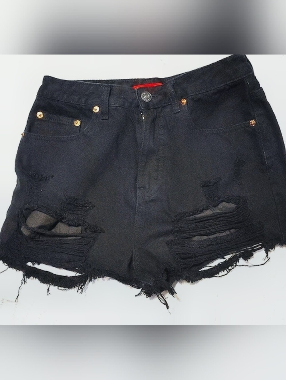 💜5/$25💜 Med Distressed Jean Shorts - Picture 1 of 10